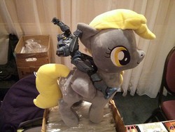 Size: 500x375 | Tagged: safe, artist:onlyfactory, derpy hooves, pegasus, pony, g4, bootleg, crossover, female, gipsy danger, irl, mare, neca, pacific rim, photo, plushie, toy