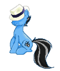 Size: 525x628 | Tagged: safe, artist:capreola, oc, oc only, oc:silver lining, pony, unicorn, fallout equestria, pixel art, solo