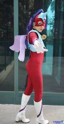 Size: 1062x2048 | Tagged: safe, artist:shiya, twilight sparkle, human, g4, power ponies (episode), cosplay, irl, irl human, masked matter-horn costume, photo, power ponies, solo, twilight sparkle (alicorn)