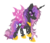 Size: 3500x3000 | Tagged: safe, artist:law44444, princess cadance, alicorn, changeling, pony, g4, changelingified, female, high res, princess cadalis, purple changeling, simple background, solo, transparent background