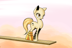 Size: 3141x2113 | Tagged: safe, artist:xn-d, oc, oc only, pony, bald, barcode, boots, high res, ponified, solo