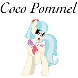 Size: 1500x1500 | Tagged: safe, artist:werdnasremos, coco pommel, g4, rarity takes manehattan, female, solo