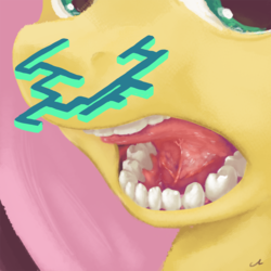 Size: 1200x1200 | Tagged: safe, artist:docwario, fluttershy, g4, detailed, female, mouth, open mouth, solo