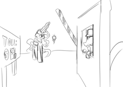 Size: 2000x1408 | Tagged: safe, artist:darkflame75, discord, princess celestia, g4, kallisti, monochrome, toll