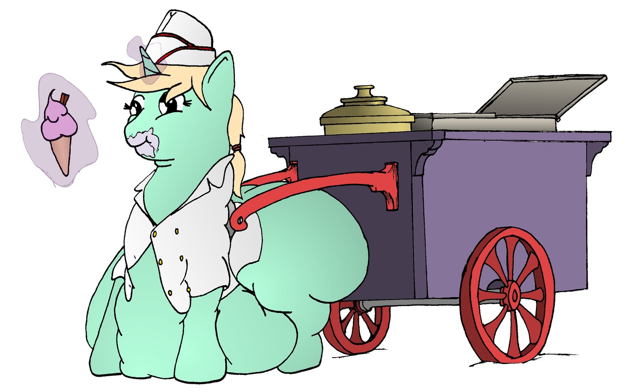 619200 questionable, artistfatponysketches, pony, belly, cart, fat