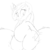 Size: 1280x1280 | Tagged: safe, artist:purple-yoshi-draws, oc, oc only, oc:hot fudge, pony, unicorn, chubby, fat, monochrome, sketch, solo