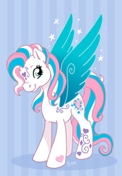 Size: 511x736 | Tagged: safe, artist:kiguren, star catcher, pegasus, pony, g3, female, mare, solo, sparkles