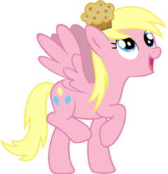 Size: 898x930 | Tagged: safe, derpy hooves, pinkie pie, pegasus, pony, g4, cute, derpy pie, female, fusion, mare, muffin, simple background, solo, transparent background, vector