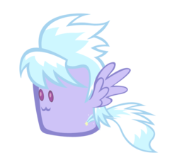 Size: 692x644 | Tagged: safe, artist:durpy, cloudchaser, g4, :3, cute, female, marshmallow, marshmallow pony, simple background, solo, transparent background