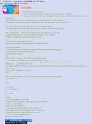 Size: 708x951 | Tagged: safe, princess celestia, g4, /mlp/, 4chan, 4chan screencap, anon in equestria, greentext, rejection, rejection is magic, sad, text