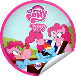 Size: 300x300 | Tagged: safe, pinkie pie, rainbow dash, pony, g4, too many pinkie pies, beach chair, chair, clone, getglue, pinkie clone, sunbathing, sunglasses