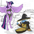 Size: 800x800 | Tagged: safe, artist:autumnbramble, trixie, twilight sparkle, earth pony, anthro, g4, big hat logan, dark souls, firelink shrine, hat, loincloth, parody, twilight sparkle (alicorn), wizard hat