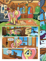 Size: 720x960 | Tagged: safe, idw, official comic, fluttershy, pegasus, pony, squirrel, friends forever #5, g4, my little pony: friends forever, spoiler:comic, idw advertisement, preview