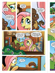 Size: 720x960 | Tagged: safe, artist:tony fleecs, idw, fluttershy, pegasus, pony, squirrel, friends forever #5, g4, my little pony: friends forever, spoiler:comic, comic, idw advertisement, preview