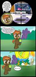 Size: 712x1500 | Tagged: safe, artist:madmax, button mash, granny smith, maud pie, pinkie pie, chicken, equestria daily, g4, colt, comic, computer, egg, female, foal, gotta go fast, male, mare, sonic the hedgehog, sonic the hedgehog (series)