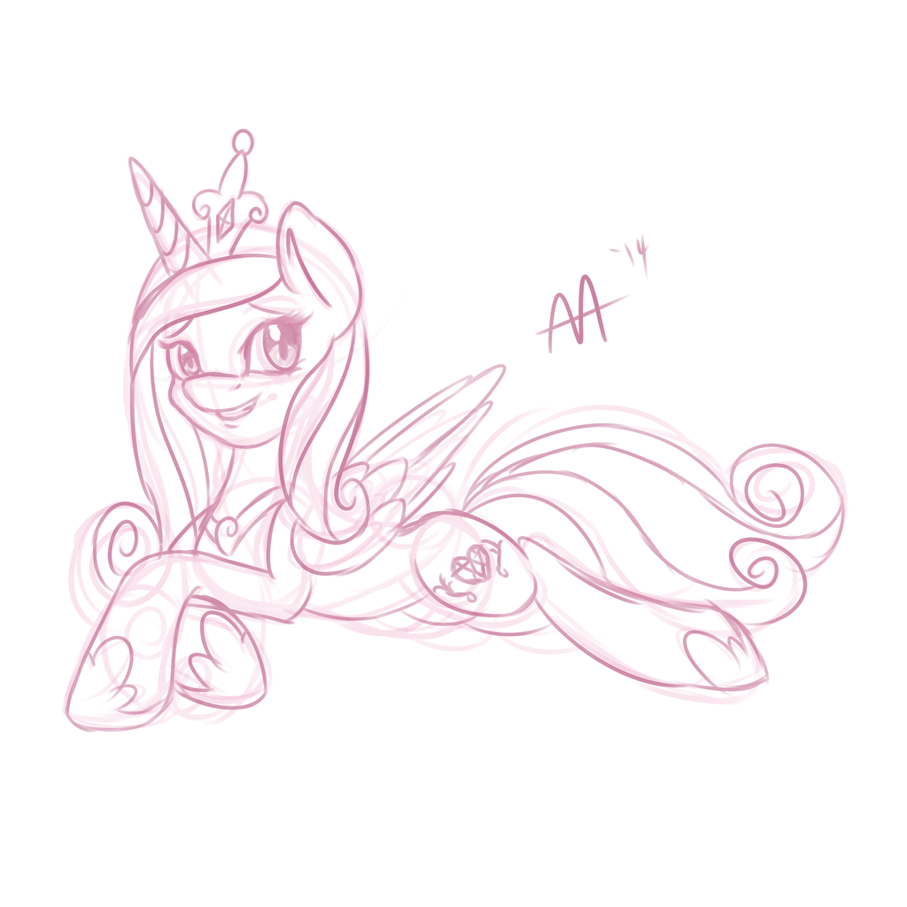 619842 Safe Artist Shelltoon Princess Cadance Alicorn Pony