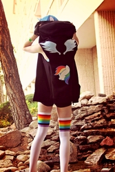 Size: 683x1024 | Tagged: safe, artist:pyrotempertantrum, rainbow dash, human, g4, cosplay, irl, irl human, photo, solo