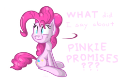 Size: 850x553 | Tagged: safe, artist:trace-101, pinkie pie, g4, female, pinkie promise, solo