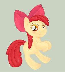 Size: 732x800 | Tagged: safe, artist:yachimata, apple bloom, earth pony, pony, g4, blank flank, female, pixiv, solo