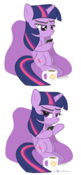 Size: 631x1358 | Tagged: safe, artist:dm29, twilight sparkle, alicorn, pony, g4, coffee, female, mare, phone, solo, twilight sparkle (alicorn)