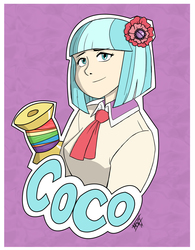 Size: 1052x1349 | Tagged: safe, artist:mono-phos, coco pommel, human, g4, female, humanized, solo