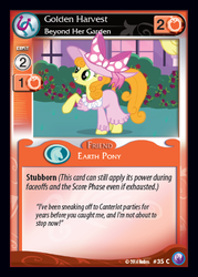 Size: 341x476 | Tagged: safe, enterplay, carrot top, golden harvest, canterlot nights, g4, my little pony collectible card game, ccg, female, solo