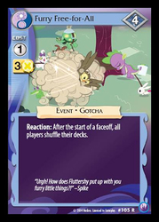 Size: 344x480 | Tagged: safe, enterplay, angel bunny, gummy, opalescence, owlowiscious, spike, tank, winona, alligator, bird, cat, dog, dragon, owl, rabbit, tortoise, canterlot nights, g4, my little pony collectible card game, animal, ccg, female