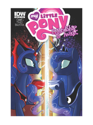 Size: 1360x1836 | Tagged: safe, artist:amy mebberson, idw, princess luna, g4, reflections, spoiler:comic, cover, evil counterpart, evil luna, hot topic, magic mirror, mirror universe