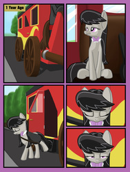 Size: 2500x3300 | Tagged: safe, artist:silvathebrony, octavia melody, g4, carriage, comic, high res