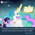 Size: 549x548 | Tagged: safe, edit, edited screencap, screencap, princess celestia, twilight sparkle, alicorn, pony, unicorn, g4, magical mystery cure, ascension realm, book, duo, ethereal mane, facebook, female, magic, mare, princess celestia's special princess making dimension, quote, telekinesis, the hub