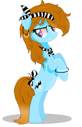 Size: 304x470 | Tagged: safe, artist:yomonsterdark, oc, oc only, oc:yomonsterdark, earth pony, pony, adoptable, bipedal, solo