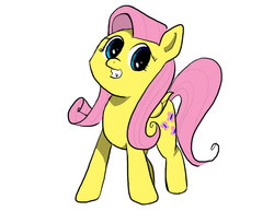 Size: 1017x786 | Tagged: safe, artist:eggrole7, fluttershy, bats!, g4, my little pony: friendship is magic, female, simple background, solo