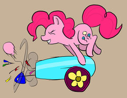 Size: 1017x786 | Tagged: safe, artist:eggrole7, pinkie pie, g4, female, party cannon, solo