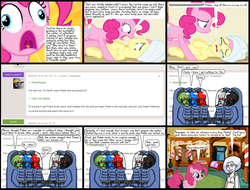 Size: 984x747 | Tagged: safe, artist:belpheles, fluttershy, pinkie pie, filli vanilli, g4, advance wars, comic, crossover, crying, drama, fimfiction, pinkie drama, totally lashed