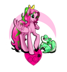 Size: 1382x1477 | Tagged: safe, artist:opalacorn, oc, oc only, oc:gadget, oc:precious metal, pegasus, pony, duo