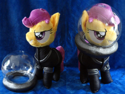 Size: 2011x1504 | Tagged: safe, artist:cryptic-enigma, scootaloo, g4, astronaut, irl, photo, plushie, solo, spacesuit