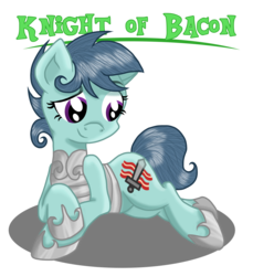 Size: 2297x2509 | Tagged: safe, artist:knight-of-bacon, oc, oc only, oc:crispy bacon, earth pony, pony, guard, high res, ponysona, solo