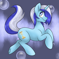 Size: 3000x3000 | Tagged: safe, artist:kobayashi-maruu, minuette, pony, unicorn, g4, bubble, female, high res, mare, solo