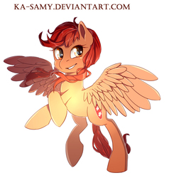 Size: 700x735 | Tagged: safe, artist:ka-samy, oc, oc only, oc:surfing blossom, pegasus, pony, solo