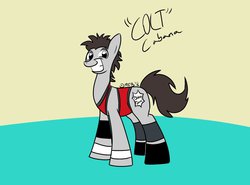 Size: 1024x758 | Tagged: safe, artist:mofetafrombrooklyn, pony, colt cabana, ponified, solo, wrestling