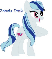 Size: 337x379 | Tagged: safe, artist:berrypunchrules, sonata dusk, earth pony, pony, equestria girls, g4, my little pony equestria girls: rainbow rocks, base used, equestria girls ponified, female, ms paint, pixel art, ponified, solo