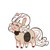 Size: 500x500 | Tagged: safe, artist:mt, oc, oc only, oc:double stuf, food pony, original species, chubby, oreo, solo