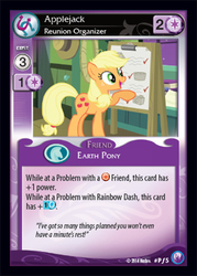 Size: 344x480 | Tagged: safe, enterplay, applejack, canterlot nights, g4, my little pony collectible card game, ccg, female, solo