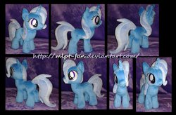 Size: 1024x670 | Tagged: safe, artist:calusariac, trixie, pony, unicorn, g4, blank flank, female, filly, irl, mare, photo, plushie, solo
