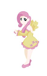 Size: 705x1134 | Tagged: safe, artist:thenoodledude, fluttershy, human, g4, female, humanized, solo