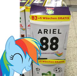 Size: 807x799 | Tagged: safe, rainbow dash, g4, german, op is a duck