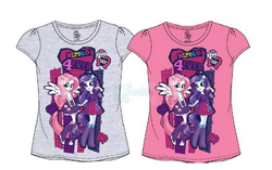 Size: 691x433 | Tagged: safe, fluttershy, rarity, equestria girls, g4, official, clothes, t-shirt