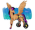 Size: 600x529 | Tagged: safe, artist:iwillbite, stellar eclipse, pegasus, pony, g4, male, raised hoof, realistic, smiling, solo, spread wings, unshorn fetlocks, wheelchair