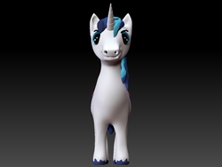 Size: 1120x840 | Tagged: safe, artist:dash attack, shining armor, pony, g4, 3d, 3d model, male, solo, twily face