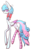 Size: 398x651 | Tagged: safe, artist:kathyatipton, oc, oc only, oc:candy, pegasus, pony, long legs, looking at you, messy mane, smiling, solo